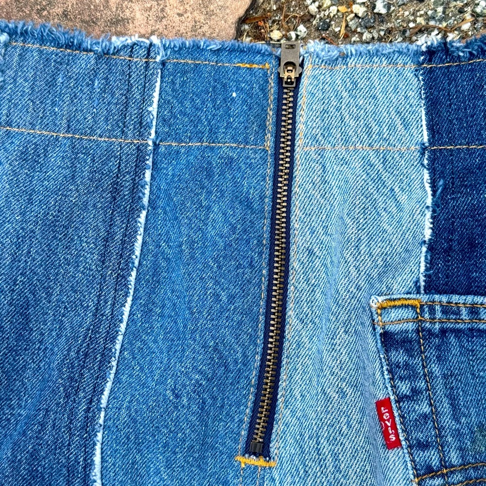 Redone denim skirt size 39/10 - Picture 5 of 7